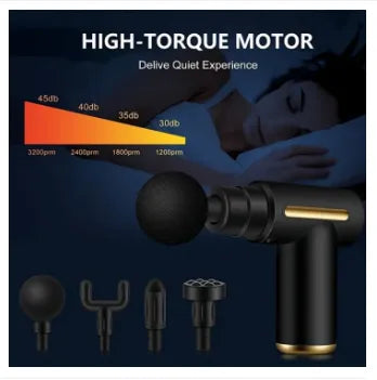 Portable Mini Muscle Massage Gun-Handheld Electric Deep Tissue Percussion Muscle Massager, Ultra Quiet Pain Relief Fascia Gun