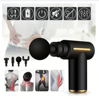 Portable Mini Muscle Massage Gun-Handheld Electric Deep Tissue Percussion Muscle Massager, Ultra Quiet Pain Relief Fascia Gun
